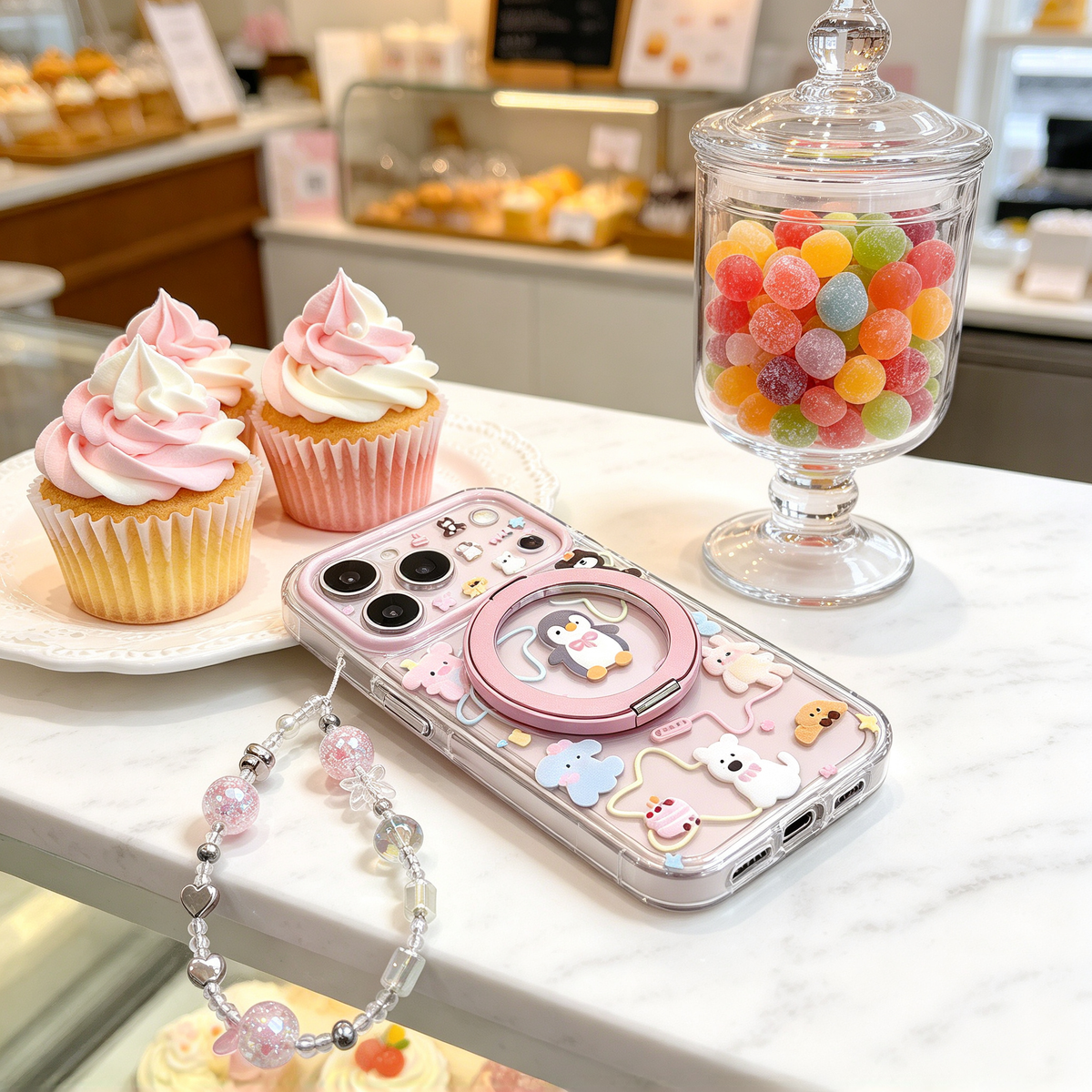 📱 Cute Phone Case | Soft TPU Material | Daily Use | Gift For Her | Cartoon Animal Design