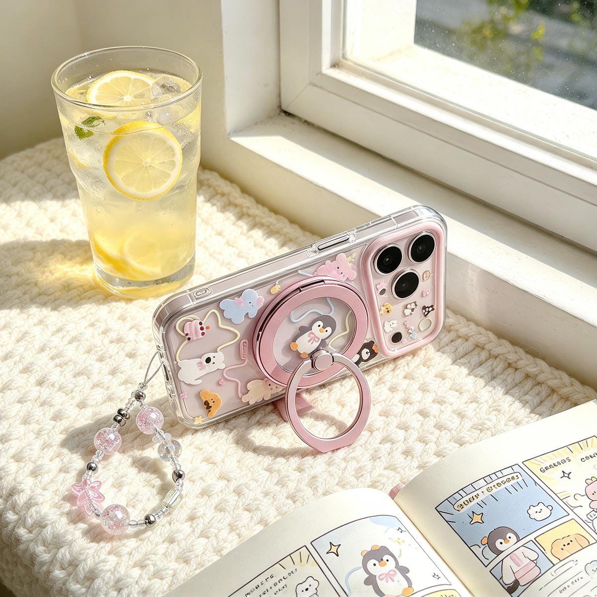 📱 Cute Phone Case | Soft TPU Material | Daily Use | Gift For Her | Cartoon Animal Design