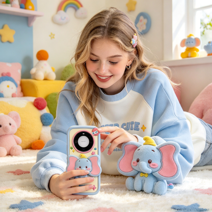 🐘 Phone Case | Soft Silicone Material | Daily Protection | Gift For Kids & Girls | Cute Elephant Cartoon Design