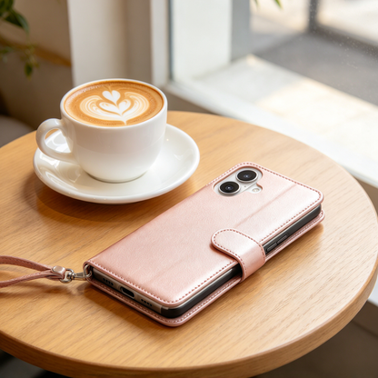 📱 Phone Case | Premium PU Leather | Daily Protection | Gift Choice | Elegant Wallet Design