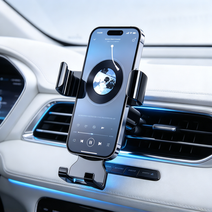 🚘 Phone Holder | ABS Metal | Car Dashboard | Drivers | Mirror Finish Design