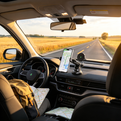 🚗 Car Mount | ABS Alloy | Driving Desk | Drivers | Sleek Magnetic Design