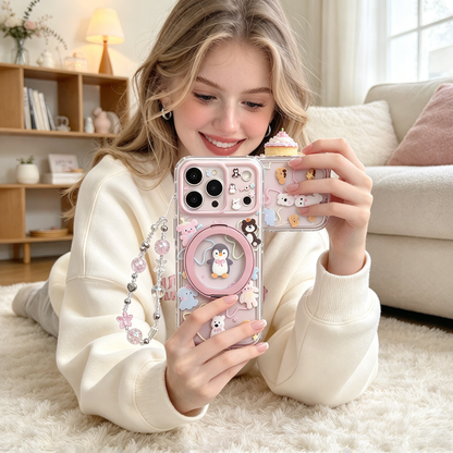 📱 Cute Phone Case | Soft TPU Material | Daily Use | Gift For Her | Cartoon Animal Design