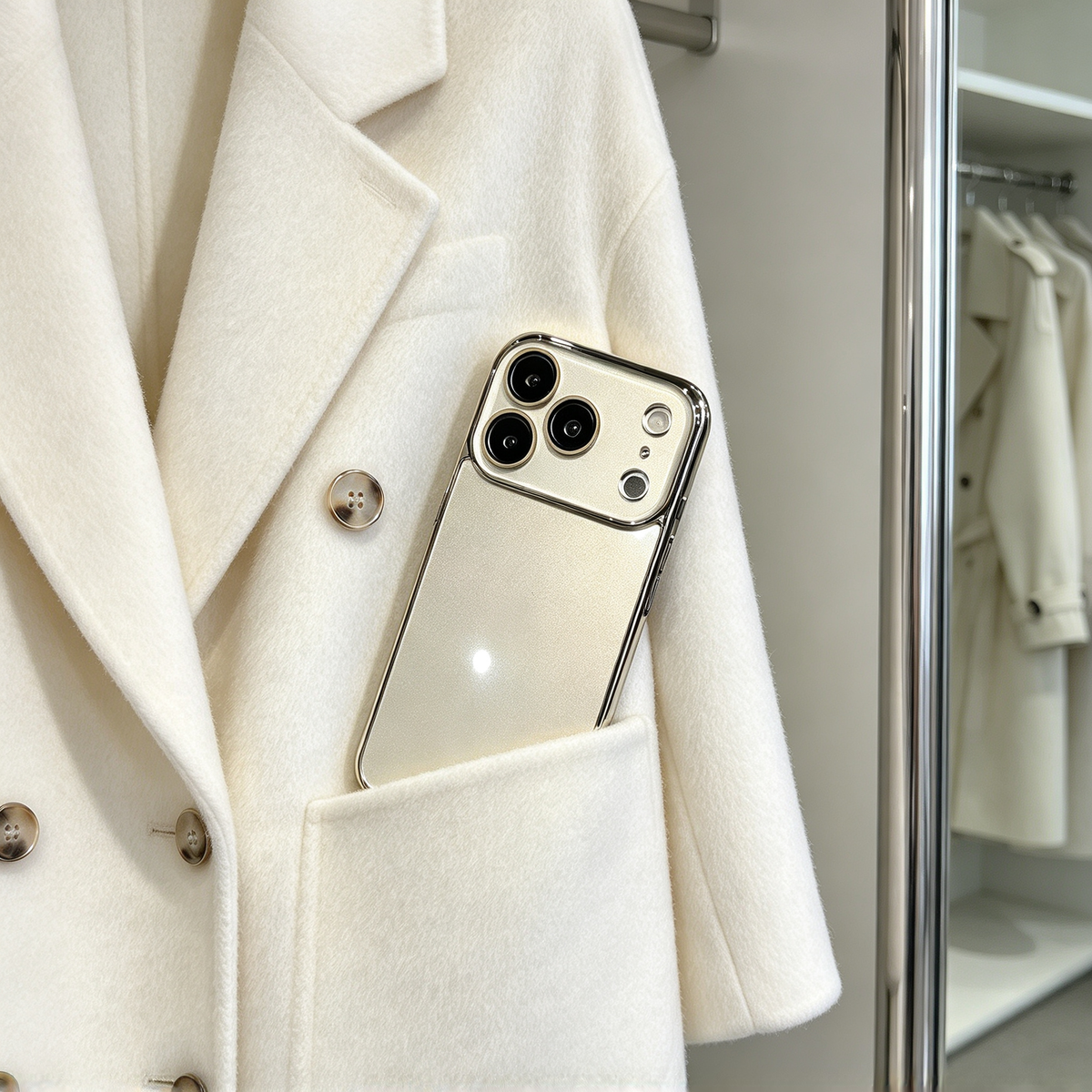 ✨ Phone Case | Premium Glass Material | Luxury Daily Style | Gift For Her | Electroplated Mirror Finish