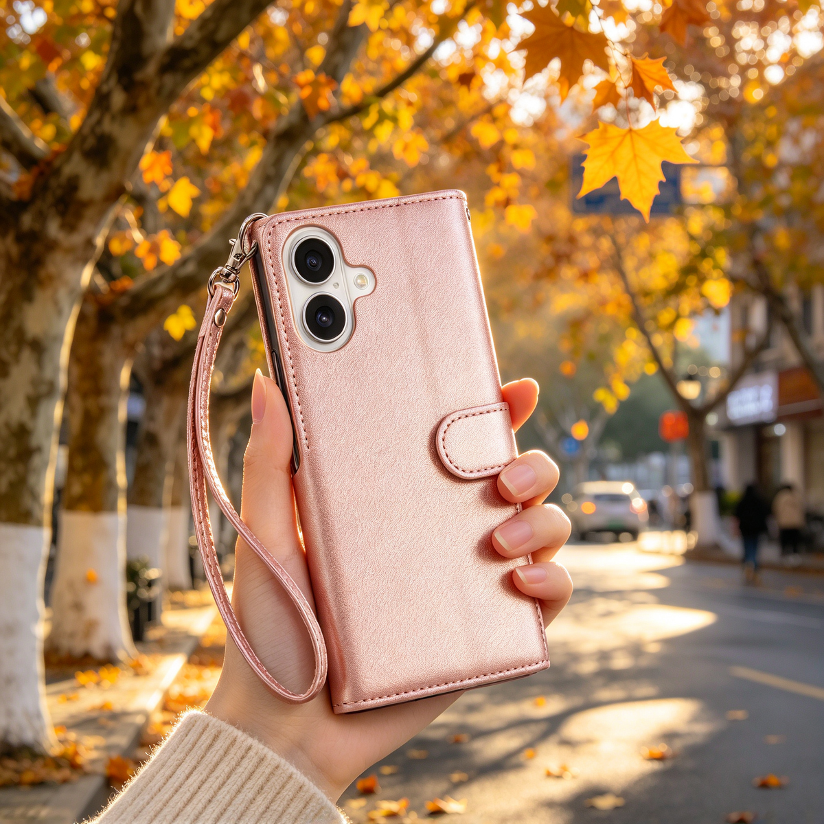 📱 Phone Case | Premium PU Leather | Daily Protection | Gift Choice | Elegant Wallet Design