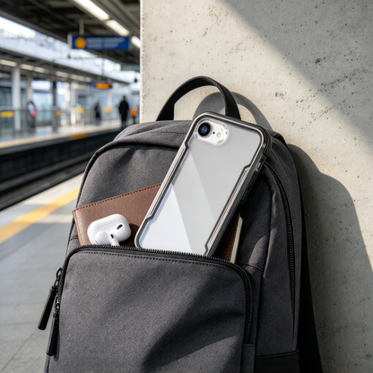 ✨ Phone Case | Metal Frame Material | Daily Commute | Gift For Tech Lovers | Crystal Clear Protection