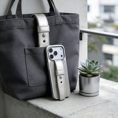 🌟 Phone Case | Premium Vegan Leather | Everyday Carry | Gift For Her | Minimal Wrist Strap Style