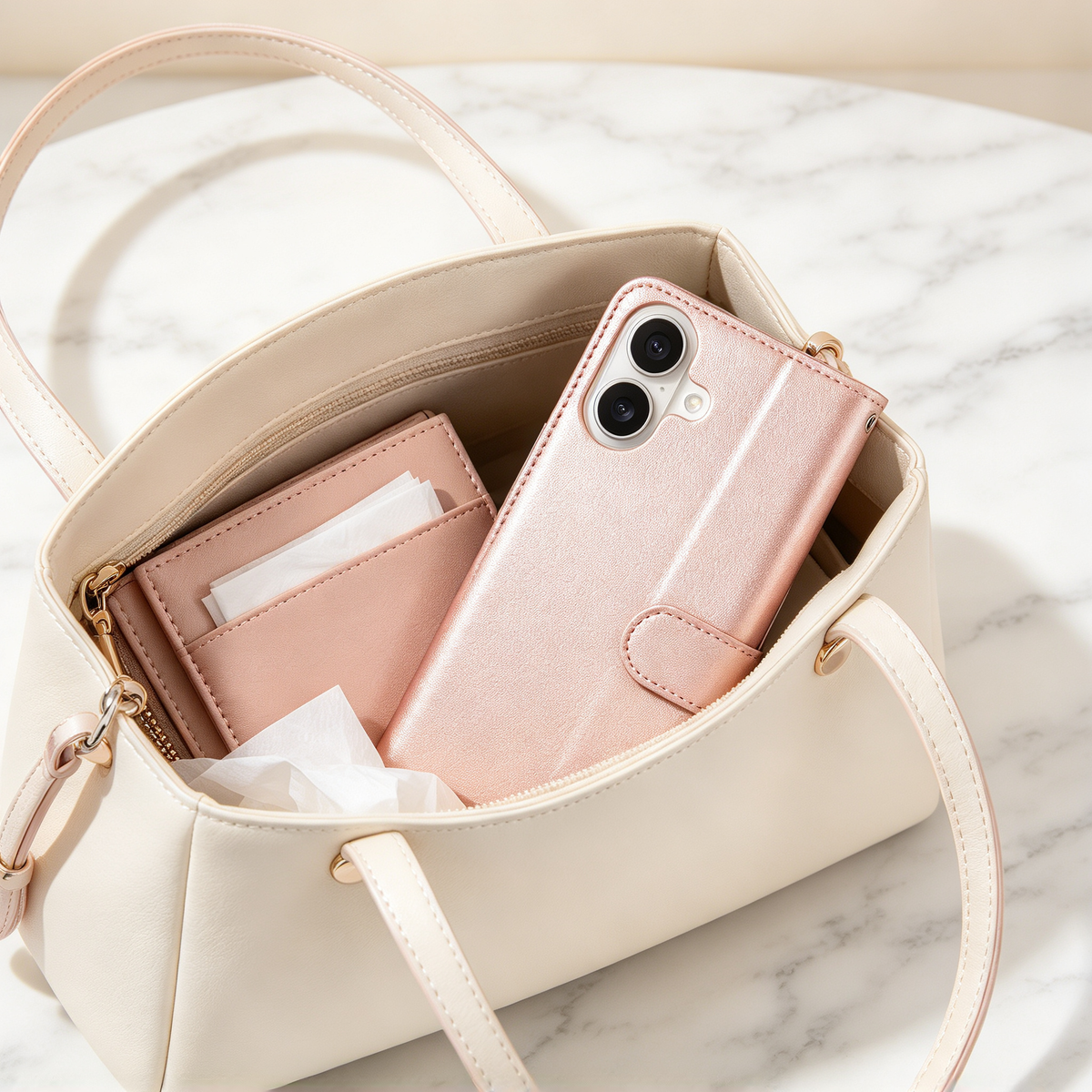 📱 Phone Case | Premium PU Leather | Daily Protection | Gift Choice | Elegant Wallet Design