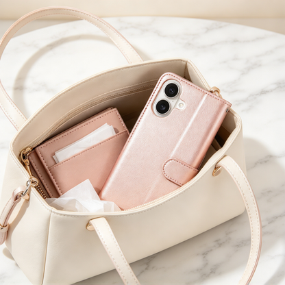 📱 Phone Case | Premium PU Leather | Daily Protection | Gift Choice | Elegant Wallet Design