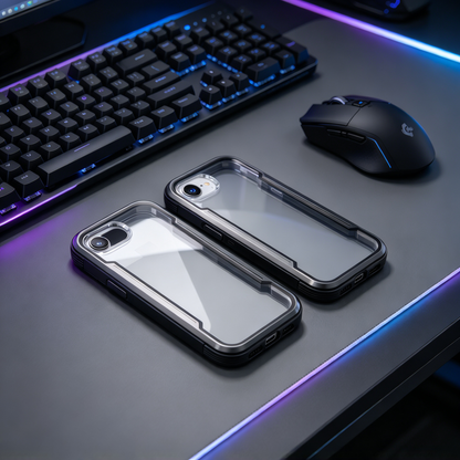 ✨ Phone Case | Metal Frame Material | Daily Commute | Gift For Tech Lovers | Crystal Clear Protection