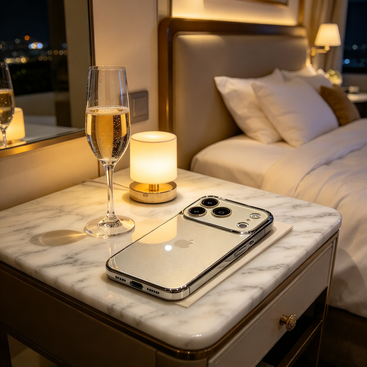 ✨ Phone Case | Premium Glass Material | Luxury Daily Style | Gift For Her | Electroplated Mirror Finish