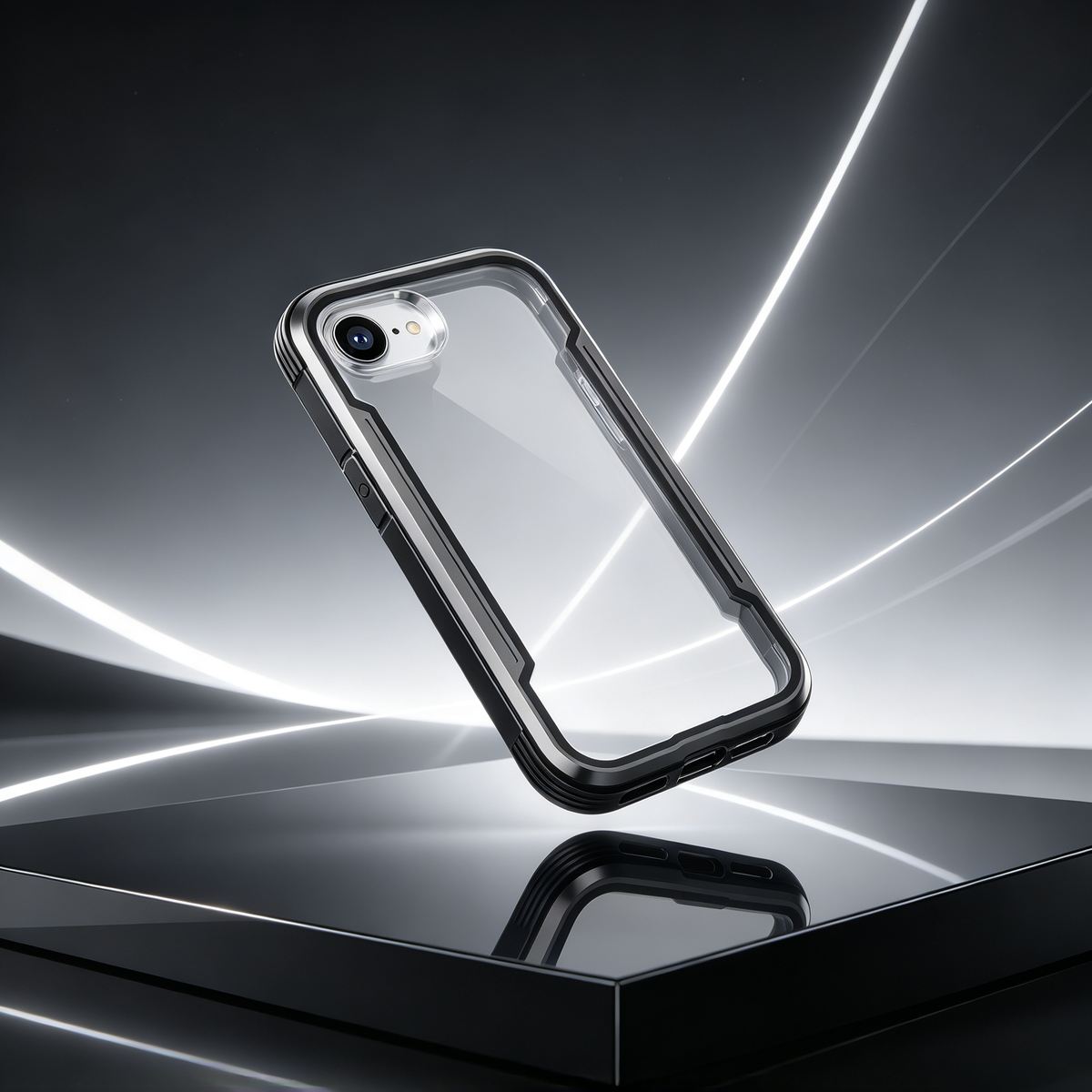 ✨ Phone Case | Metal Frame Material | Daily Commute | Gift For Tech Lovers | Crystal Clear Protection