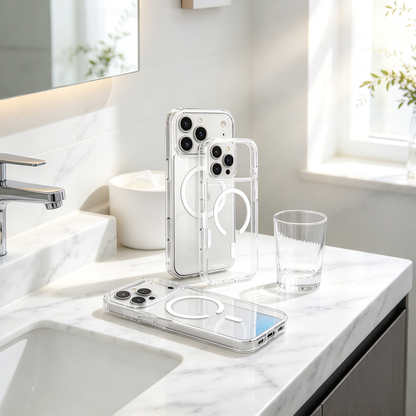✨ Phone Case | Crystal Clear Material | Everyday Protection | Gift For Tech Lovers | Magnetic Minimal Design