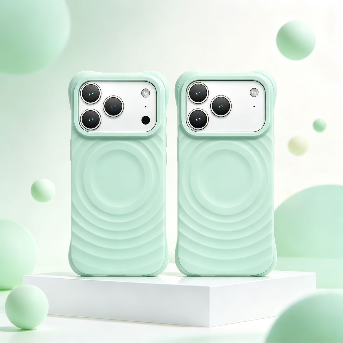 🌊 Phone Case | Liquid Silicone Material | Everyday Use | Gift For Phone Lovers | Wave Texture MagSafe Style