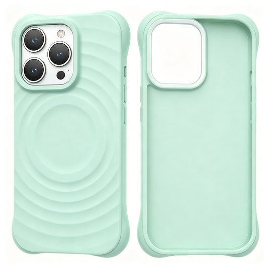 🌊 Phone Case | Liquid Silicone Material | Everyday Use | Gift For Phone Lovers | Wave Texture MagSafe Style